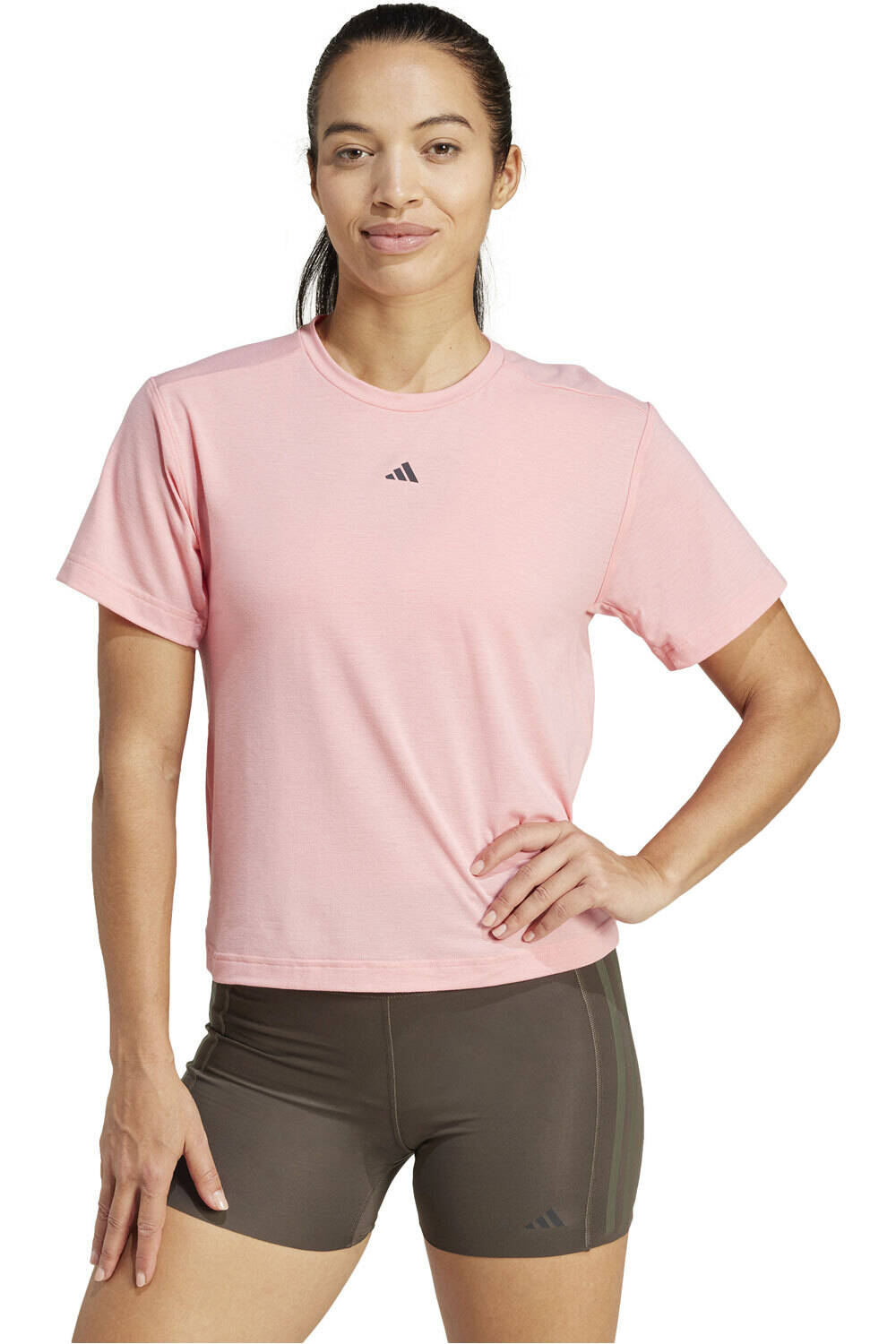 adidas camisetas fitness mujer POWER 3S TEE vista frontal