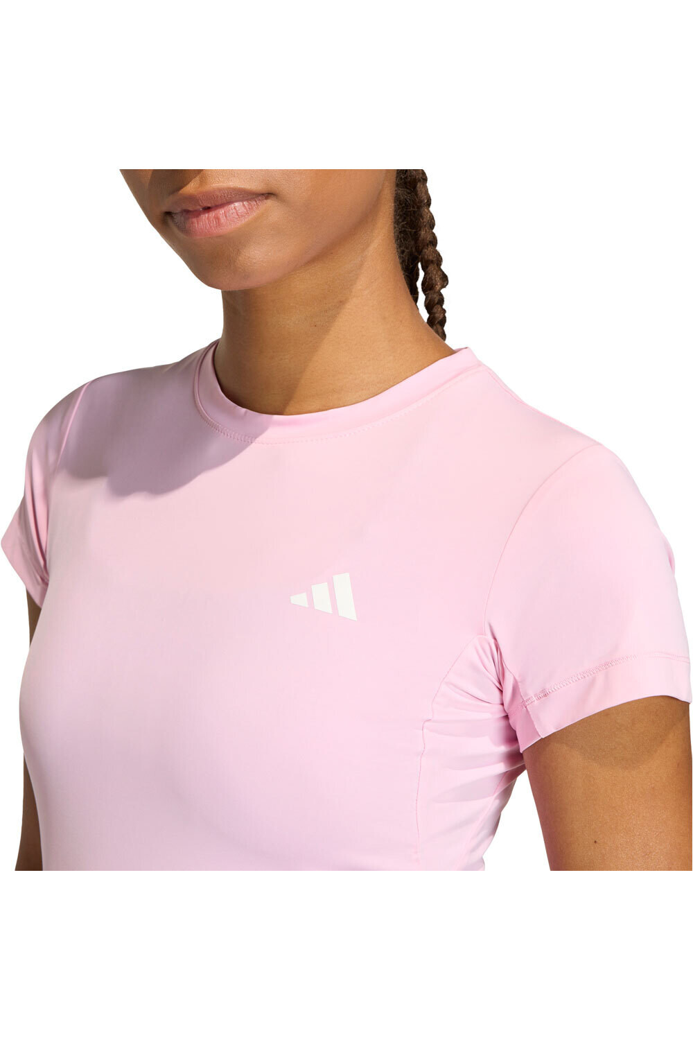 adidas camisetas fitness mujer POWER ESSENTIALS CONTOUR vista detalle
