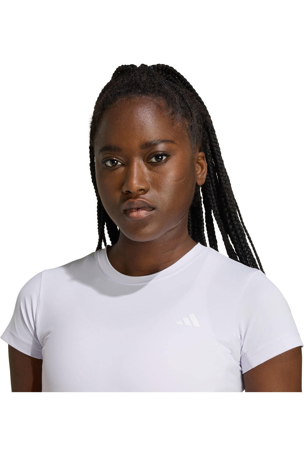 adidas camisetas fitness mujer PWR ESS C TEE vista detalle