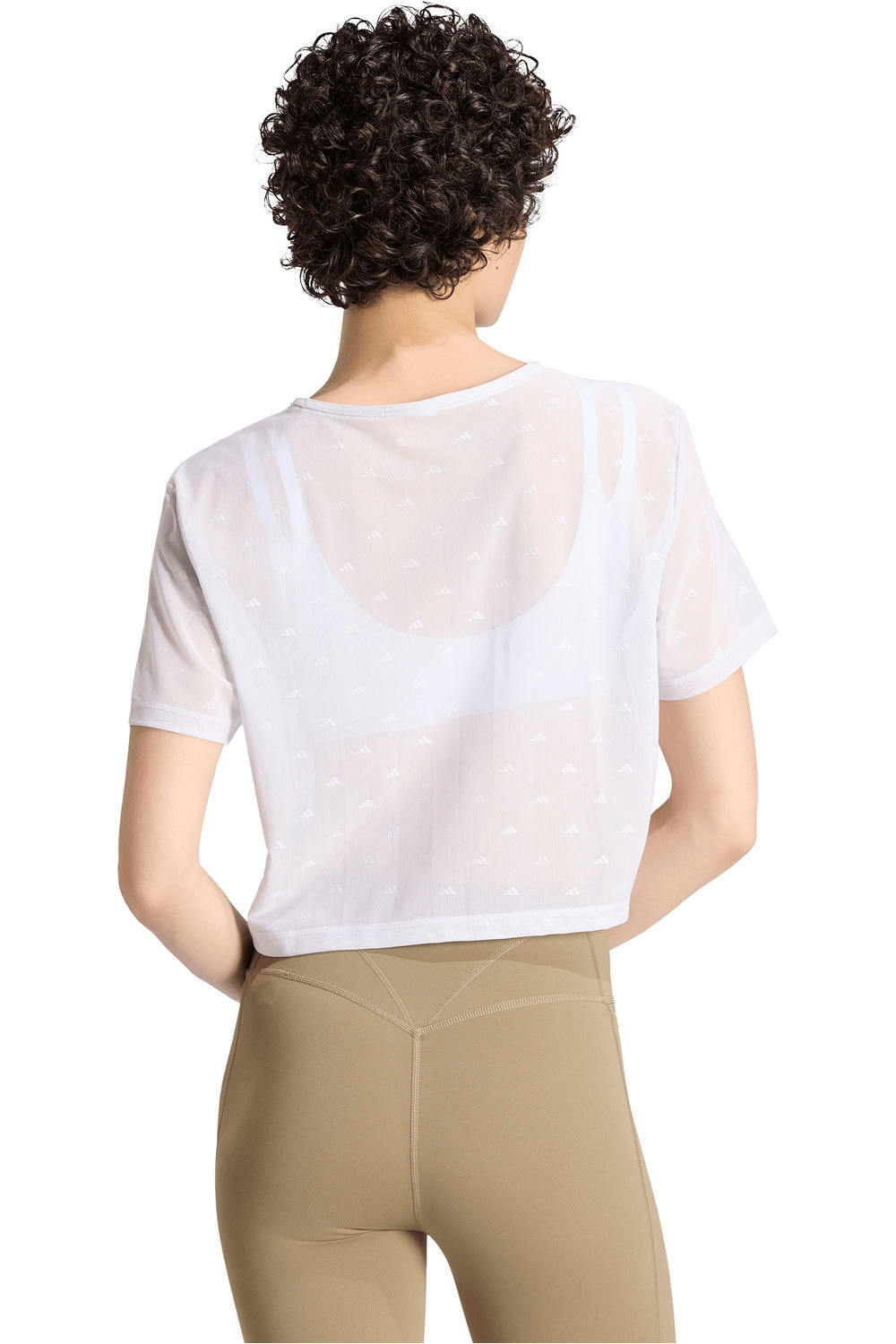 adidas camisetas fitness mujer PWR ESS TEE JAQ vista trasera