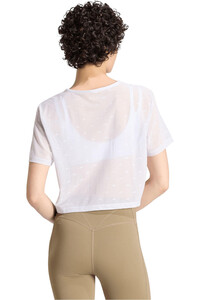adidas camisetas fitness mujer PWR ESS TEE JAQ vista trasera