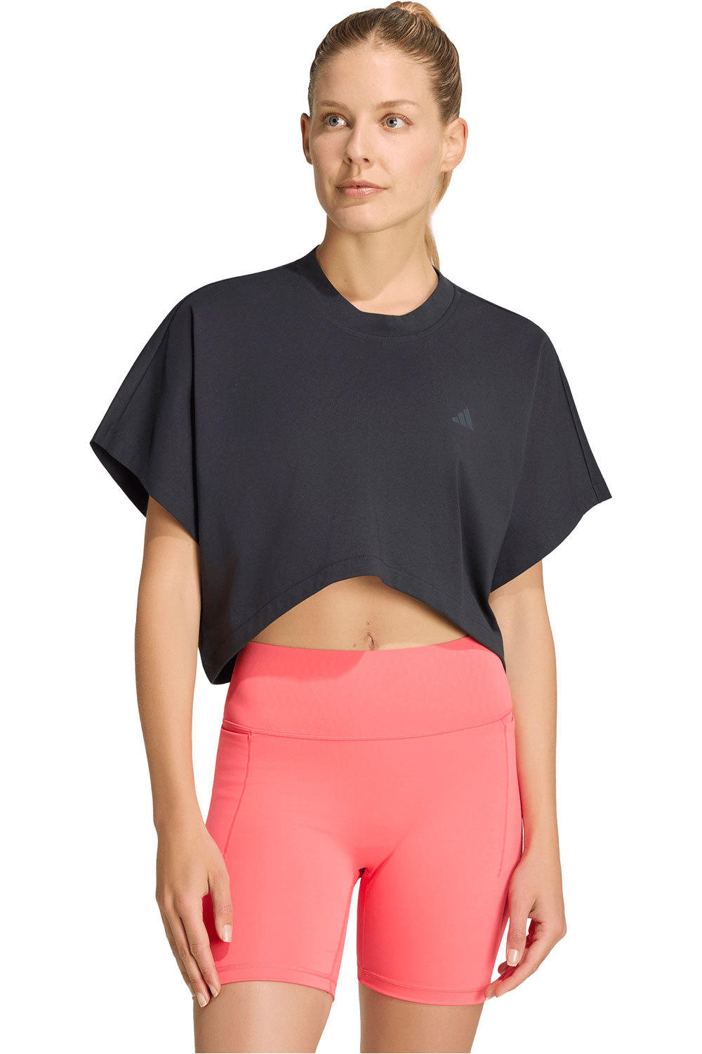 adidas camisetas fitness mujer PWR GFX TEE vista frontal
