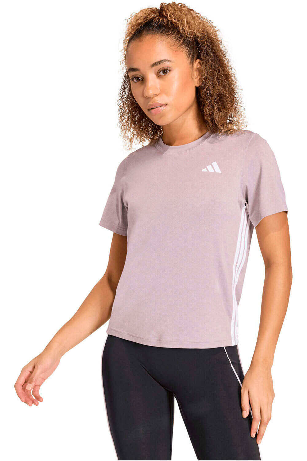 adidas camisetas fitness mujer TRAIN ESSENTIALS WORKOUT 3 BANDAS vista frontal