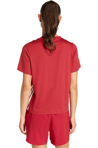 adidas camisetas fitness mujer TRAIN ESSENTIALS WORKOUT 3 BANDAS vista trasera