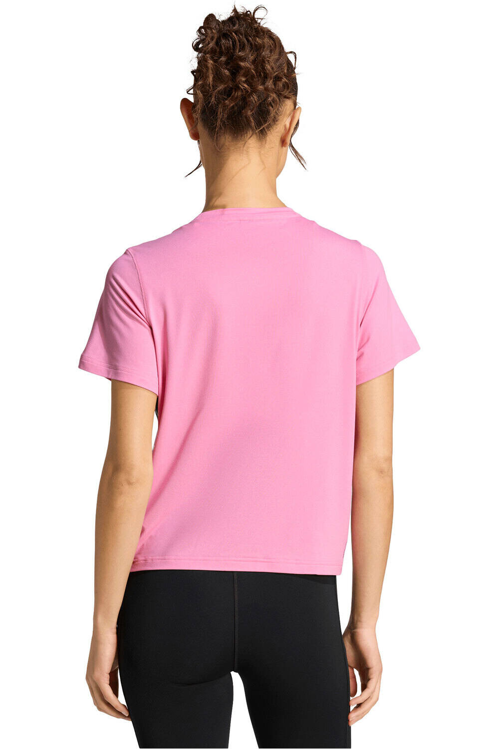 adidas camisetas fitness mujer TRAIN ESSENTIALS WORKOUT 3 BANDAS vista trasera