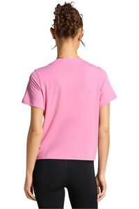 adidas camisetas fitness mujer TRAIN ESSENTIALS WORKOUT 3 BANDAS vista trasera