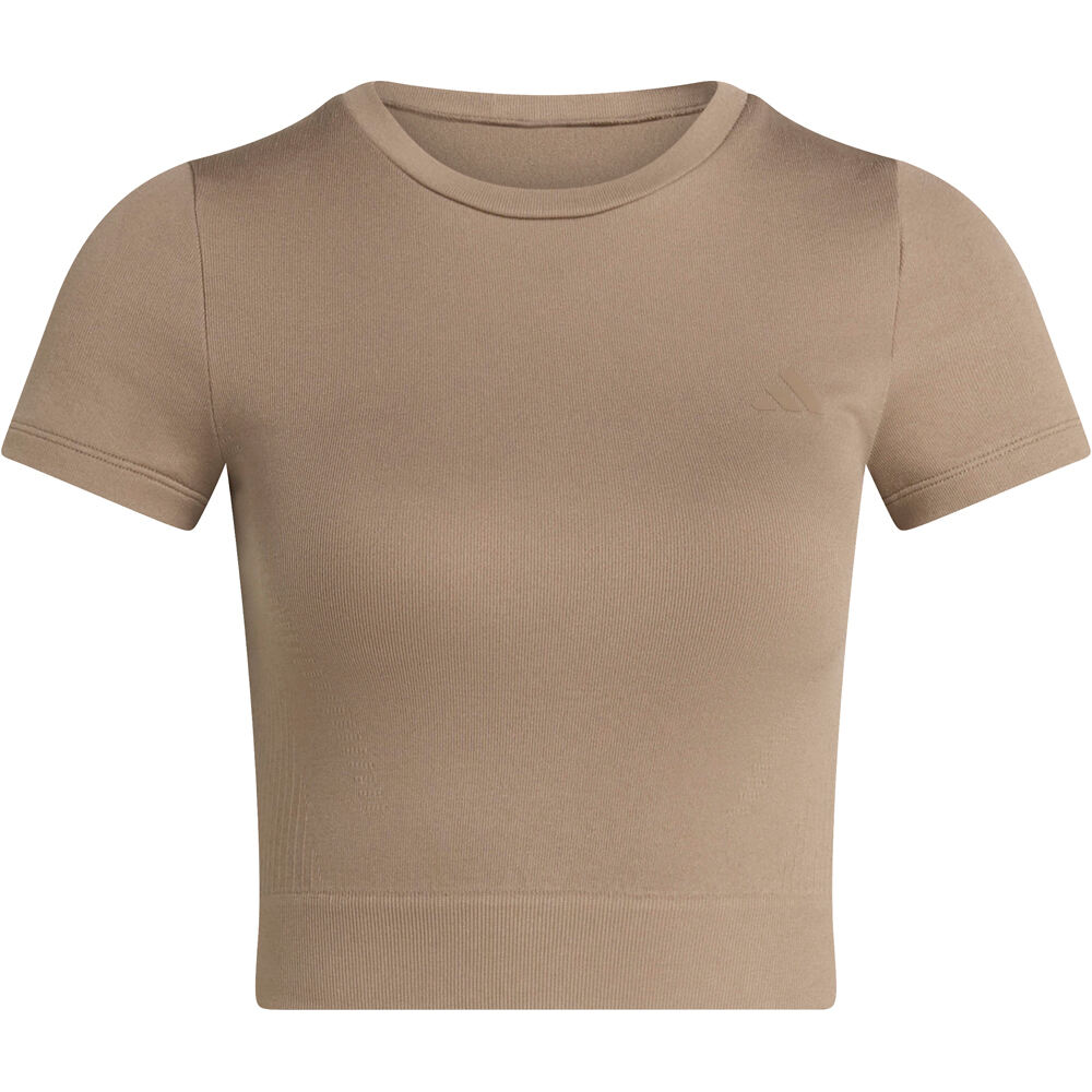 adidas camisetas fitness mujer WE KNIT TEE vista detalle