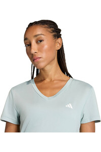 adidas camisetas fitness mujer WE MIN V NK TEE vista detalle