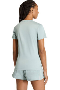adidas camisetas fitness mujer WE MIN V NK TEE vista trasera