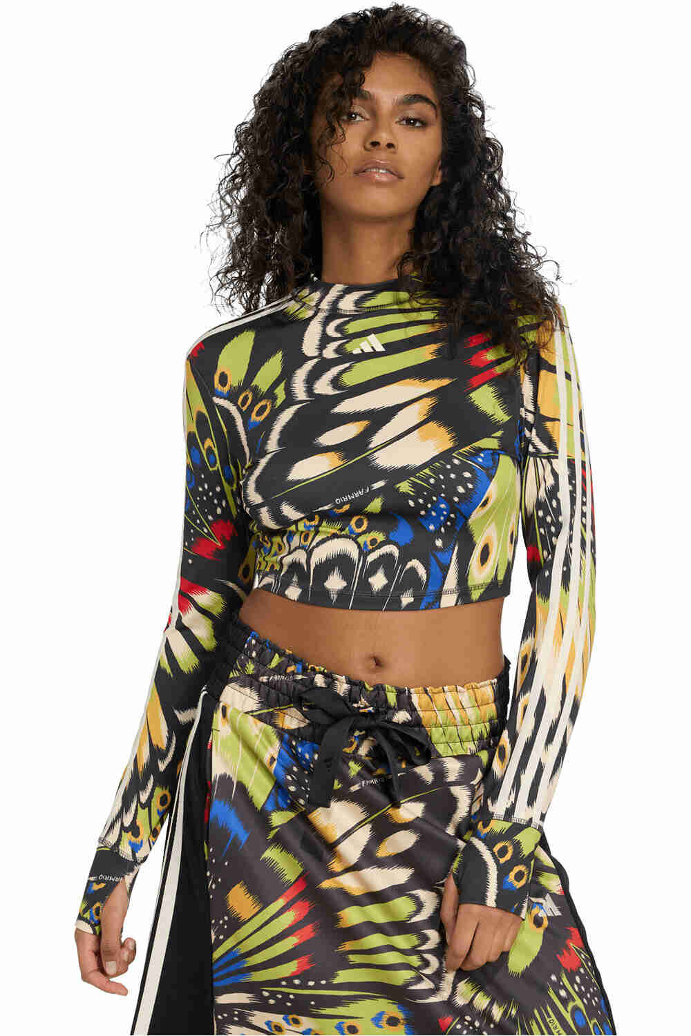 adidas camisetas fitness mujer X FARM RIO vista detalle