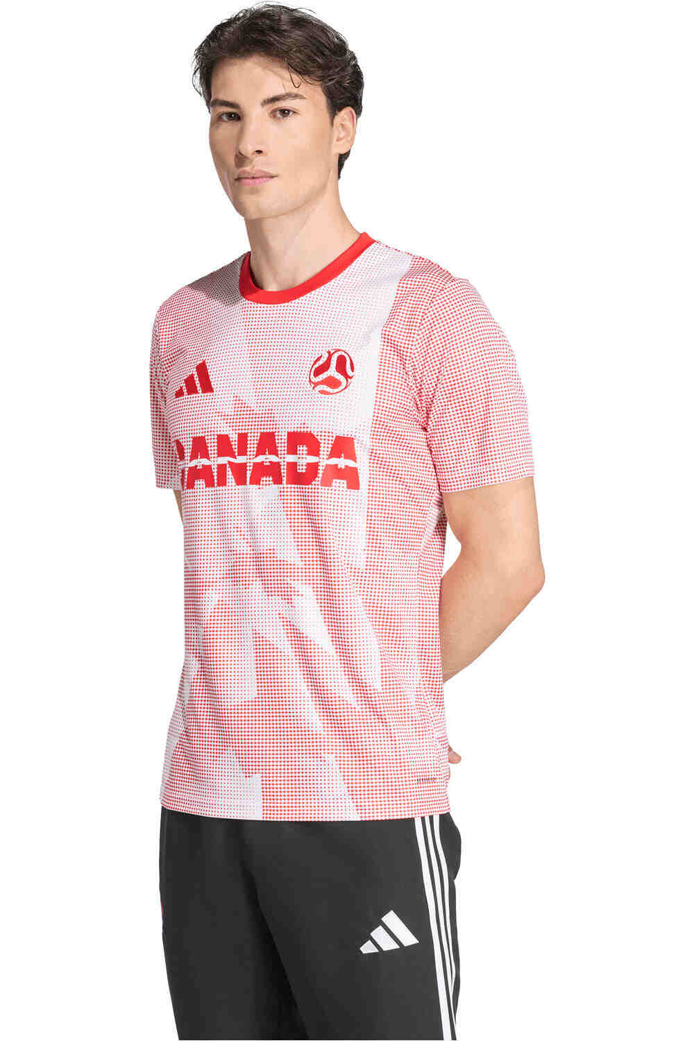 adidas camisetas fútbol manga corta CANAD vista frontal