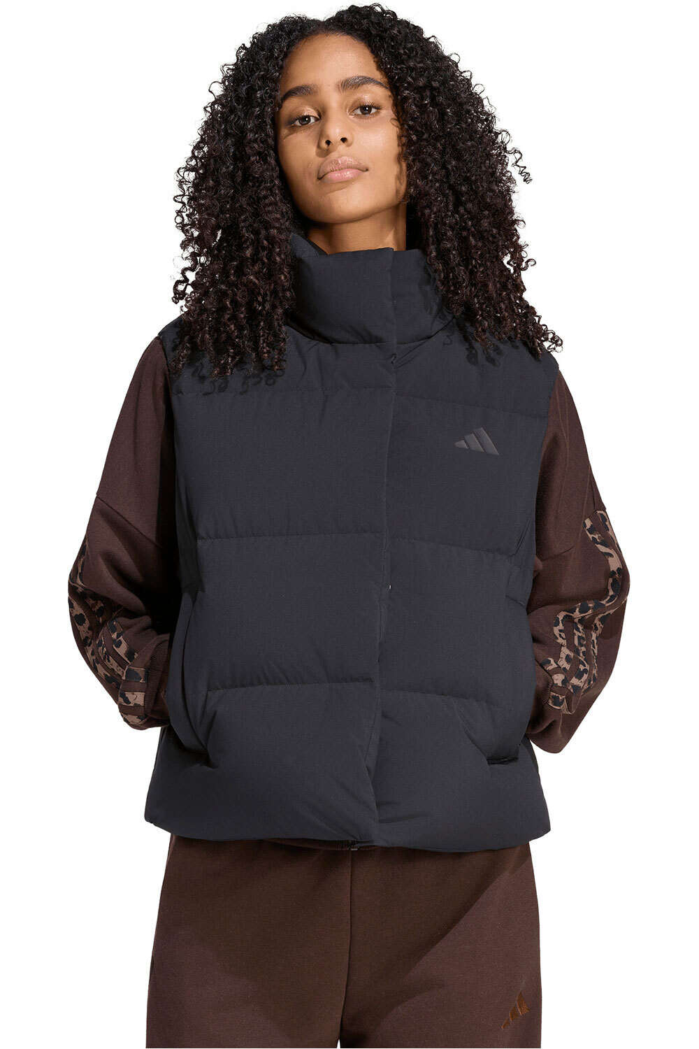 adidas chalecos mujer CHALECO DOWN PUFFER HELIONIC vista frontal