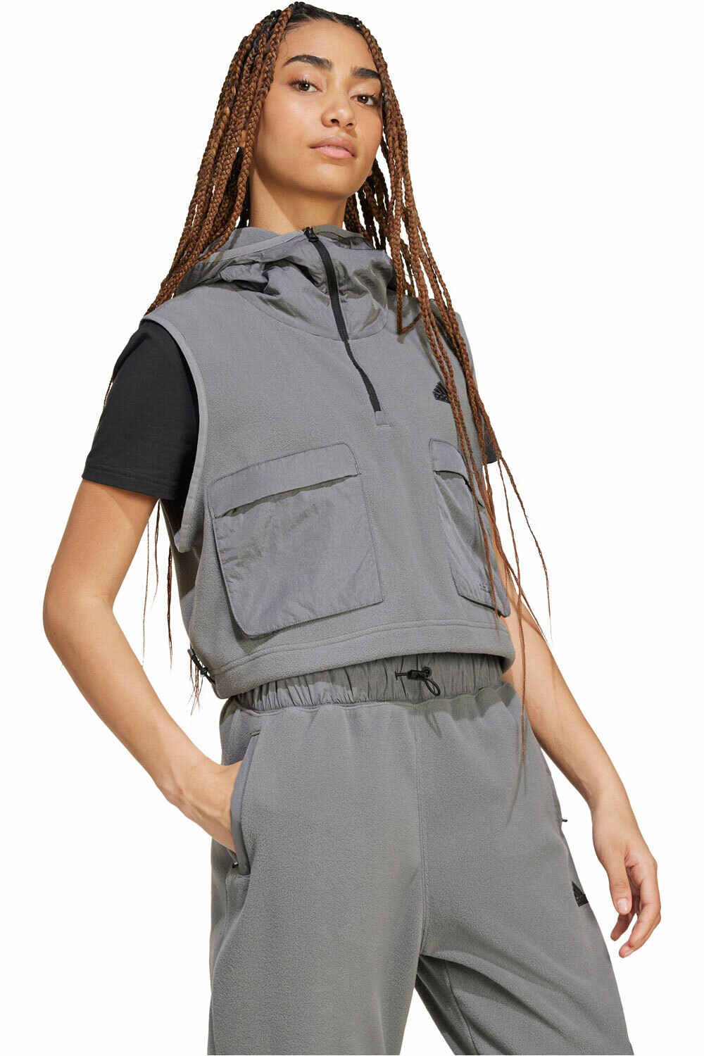 adidas chalecos mujer W CE VEST vista detalle