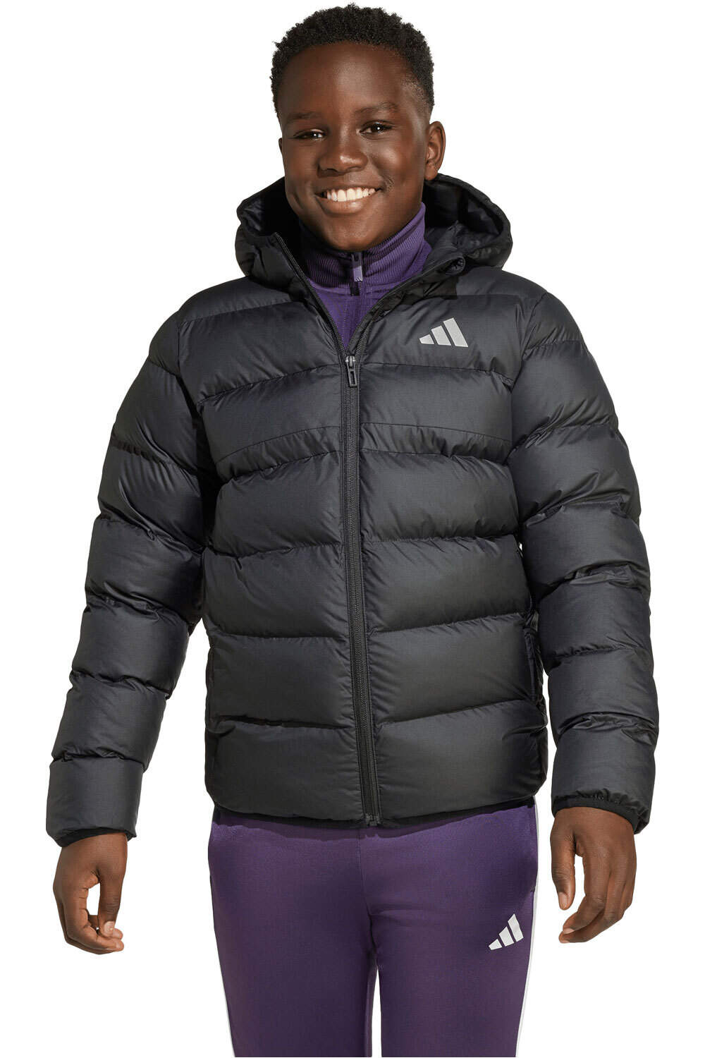 adidas chamarra niño CLIMAWARM vista frontal