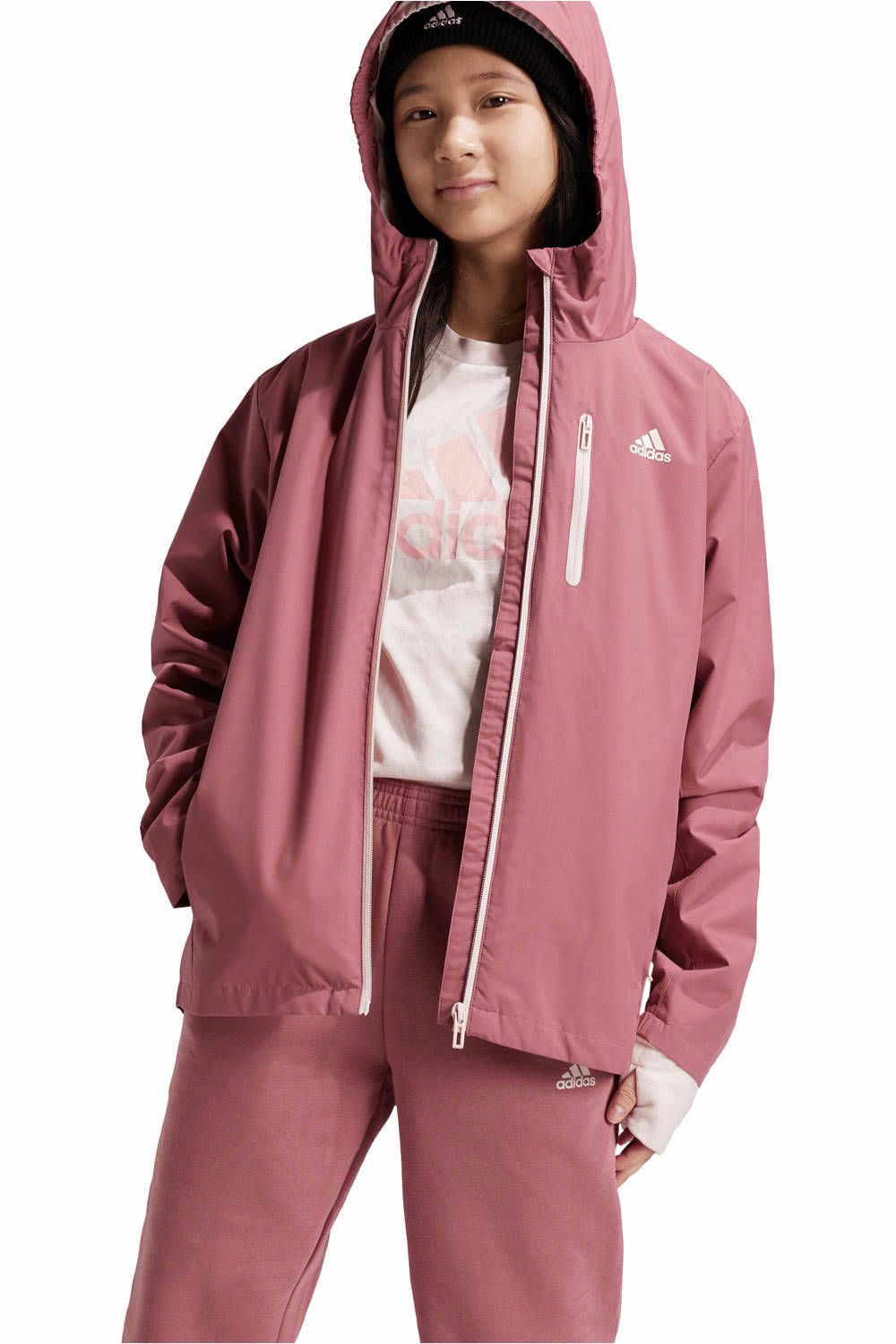 adidas chamarra niño J 2in1 JKT vista frontal