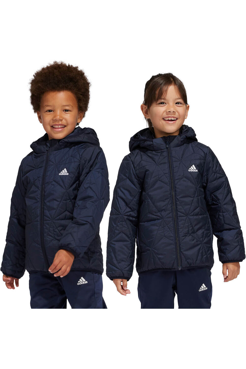 adidas chamarra niño LK LT PAD JKT vista frontal