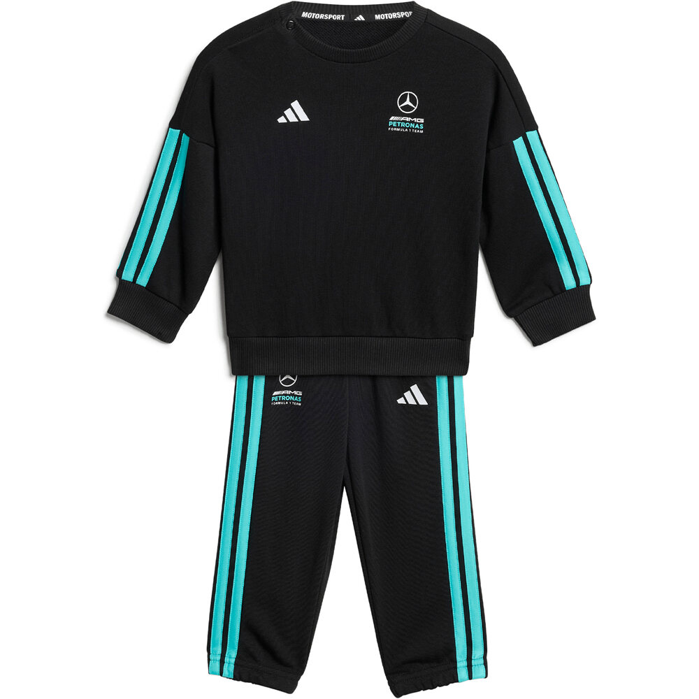 adidas chándal bebé MERCEDES-AMG PETRONAS F1 DNA vista frontal