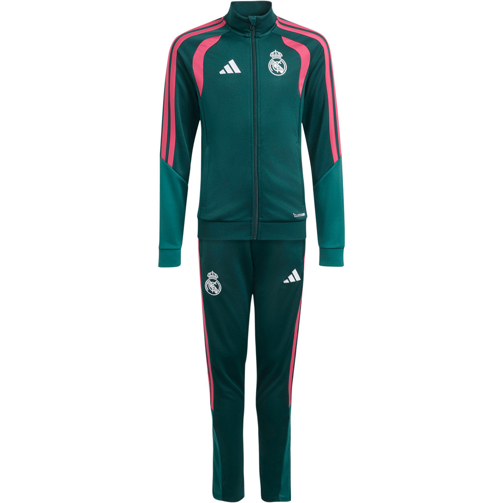 adidas chandal fútbol de equipos oficiales niño R.MADRID 27 TK SUIT Y vista frontal