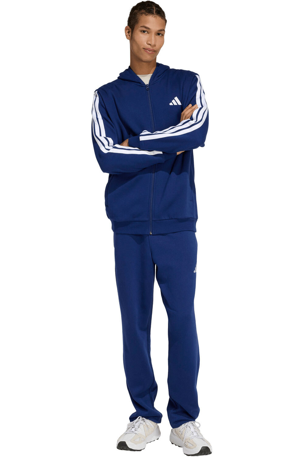 adidas chándal hombre CAPUCHA 3 STRIPES vista frontal
