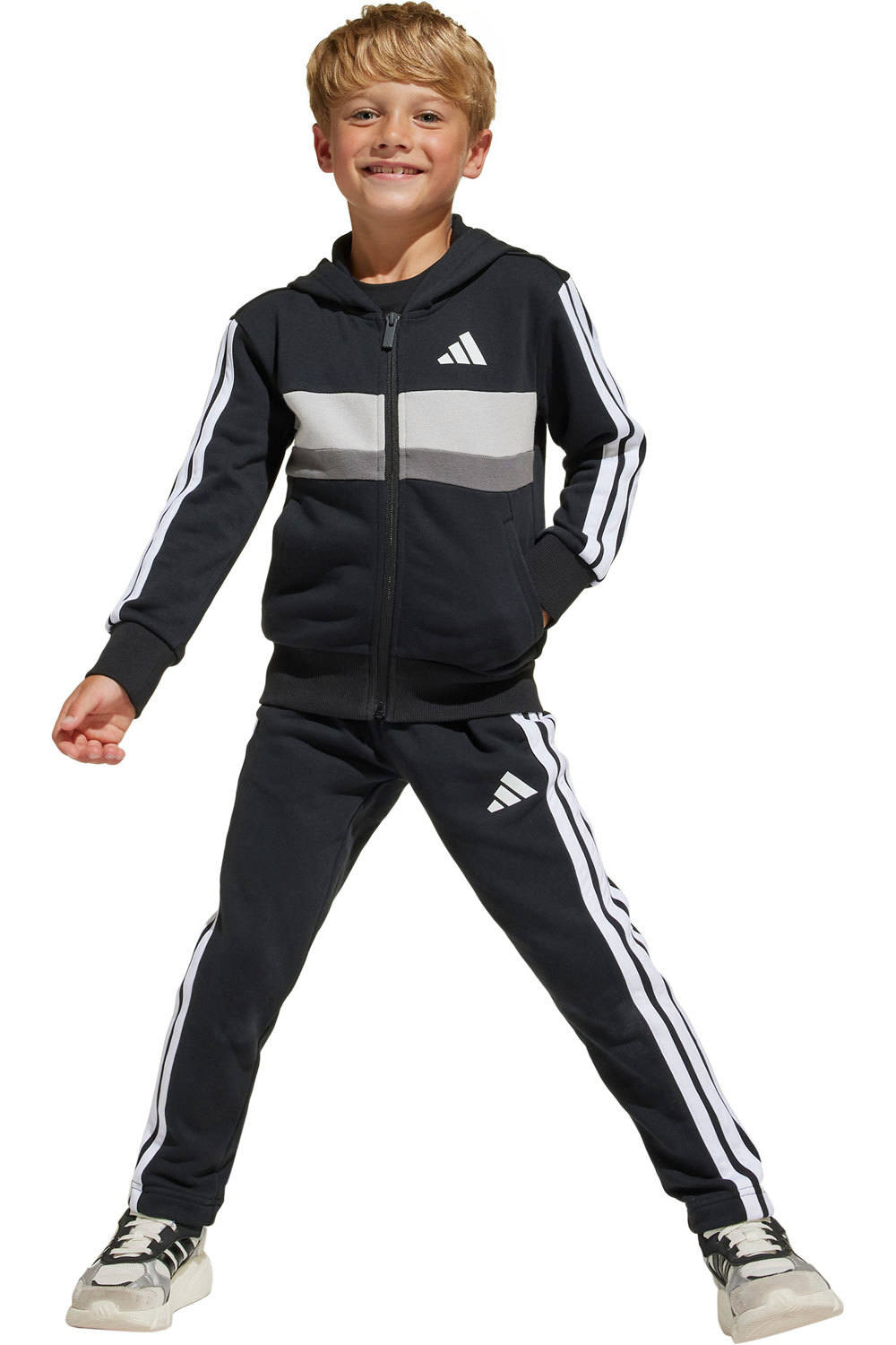 adidas chándal junior LK 3S TIB FL TS vista frontal