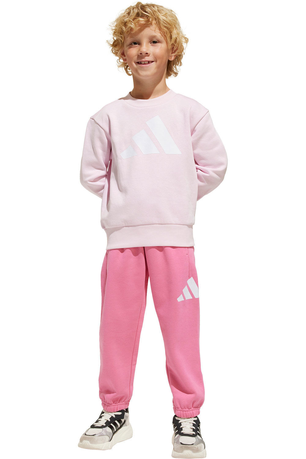 adidas chándal junior LK BL FL JOG vista frontal