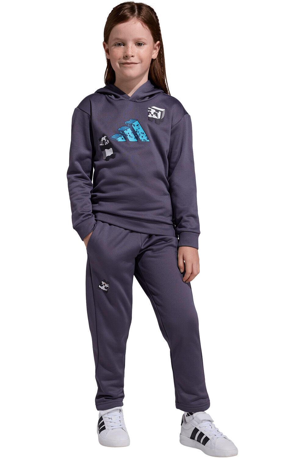 adidas chándal junior niña MINECRAFT vista frontal