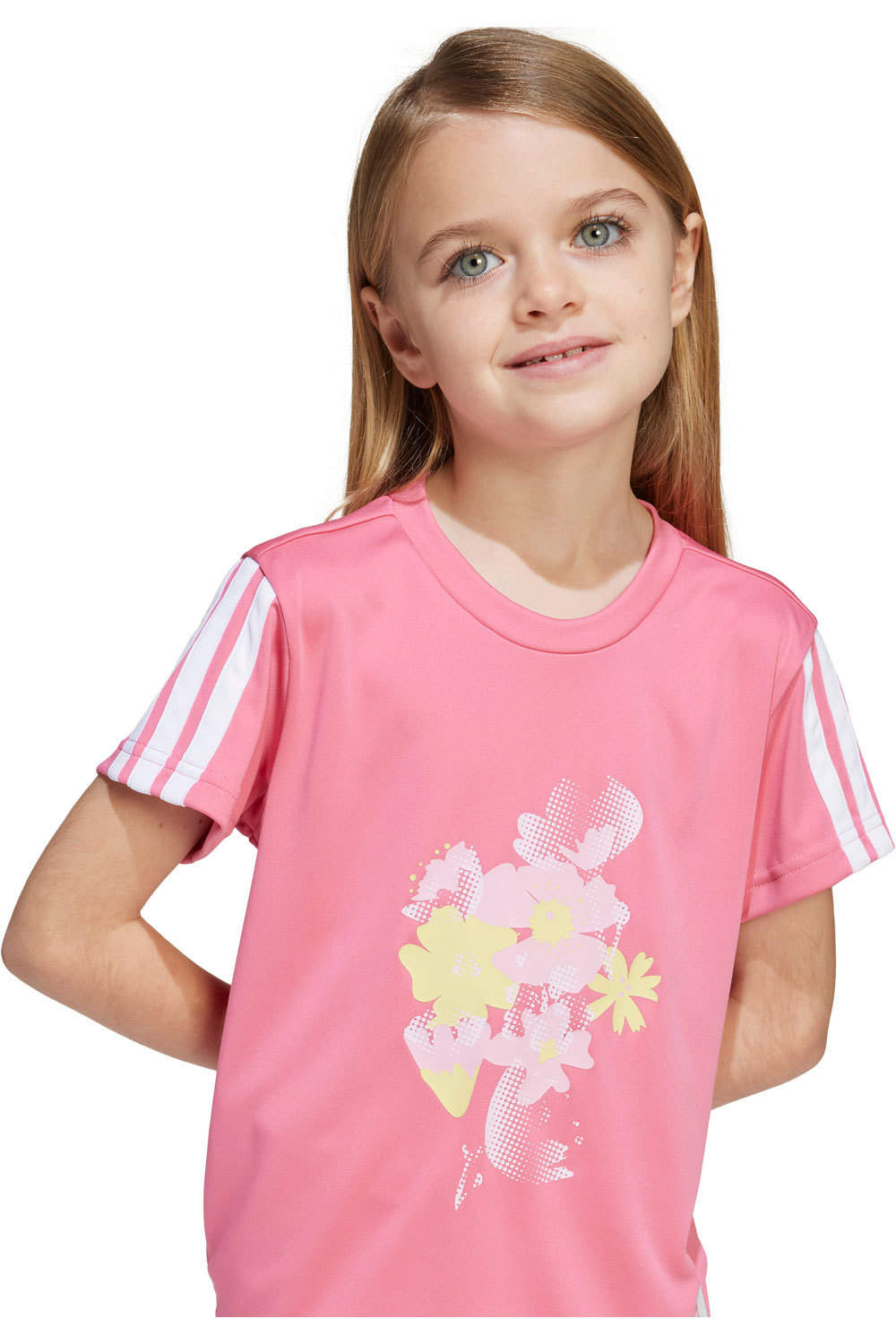 adidas chándal junior niña Train Essentials Flower Print Set Kids 03