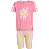 adidas chándal junior niña Train Essentials Flower Print Set Kids 05