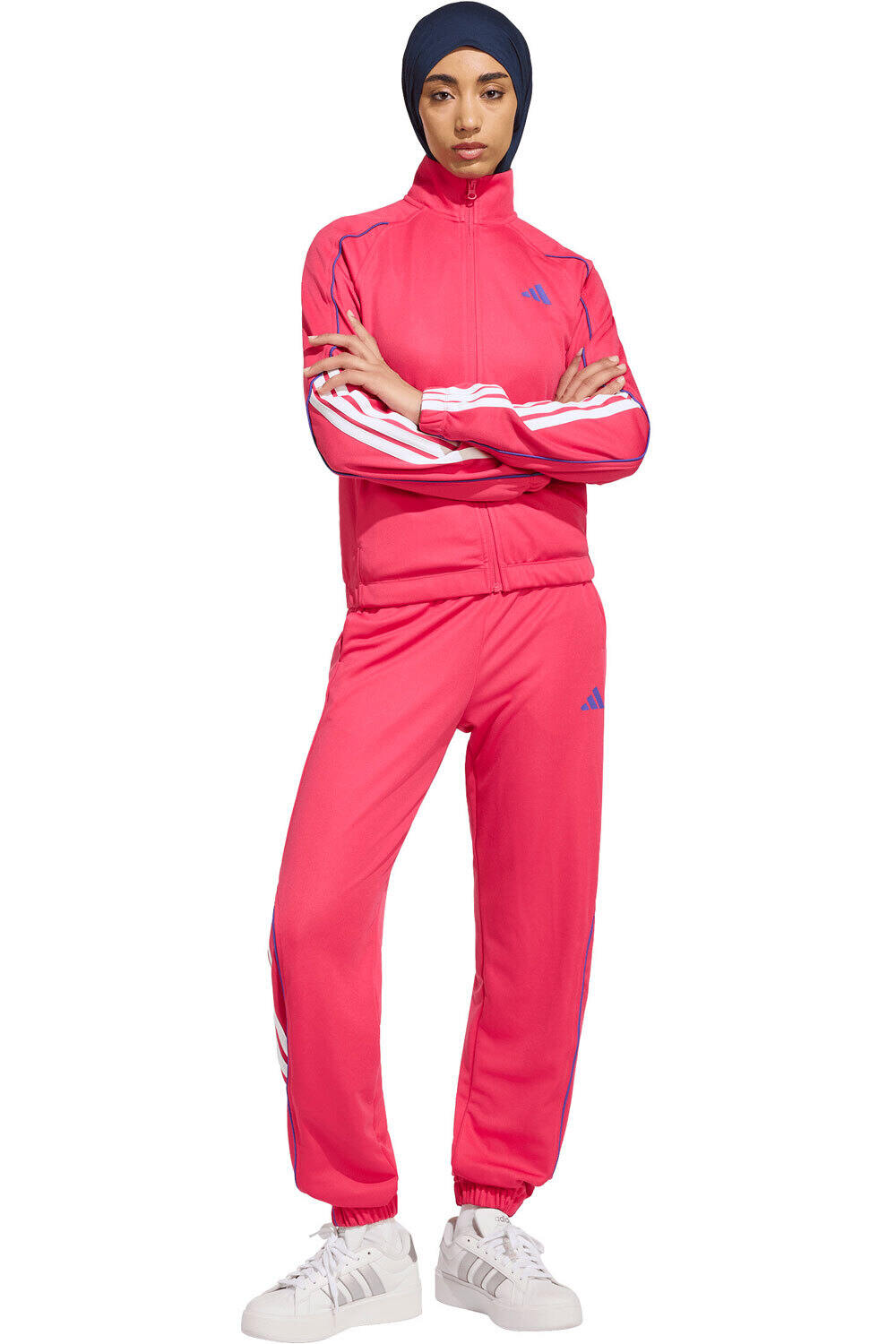 adidas chándal mujer Chndal Stadium 3 Stripes vista frontal