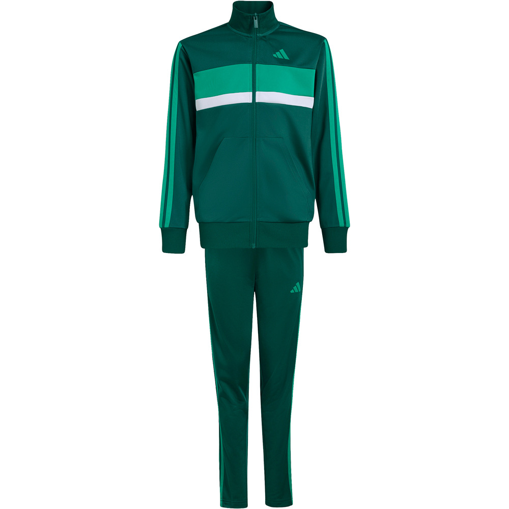 adidas chándal niño Chndal Seasonal Ess Tiberio Tricot 3S vista frontal