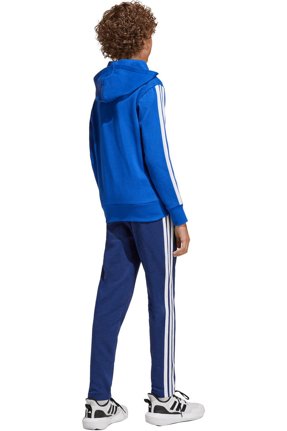 adidas chándal niño ESSENTIALS TIBERIO FLEECE 3 BANDAS vista trasera