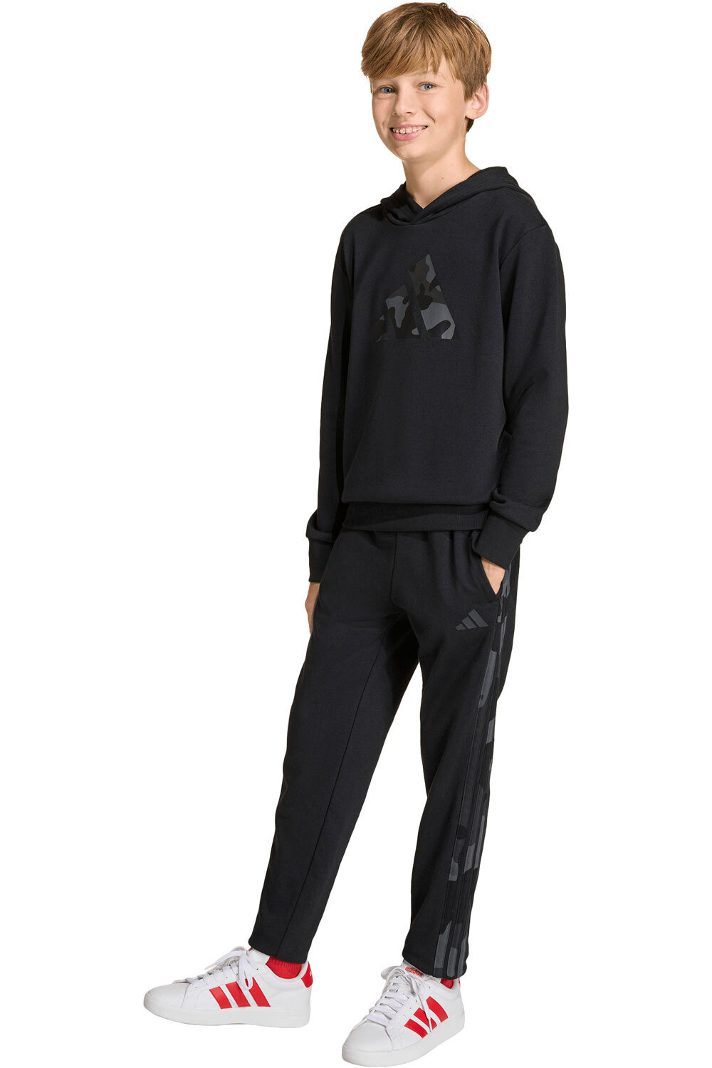 adidas chándal niño ESTAMPADO DE CAMUFLAJE SEASONALS vista frontal