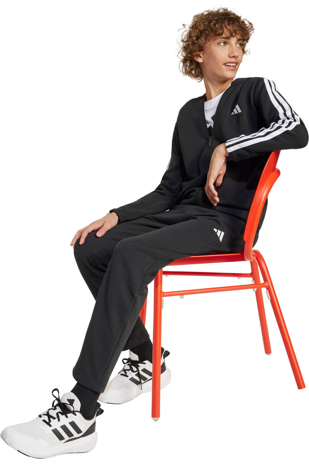 adidas chándal niño J 3S FT TS 220 vista detalle