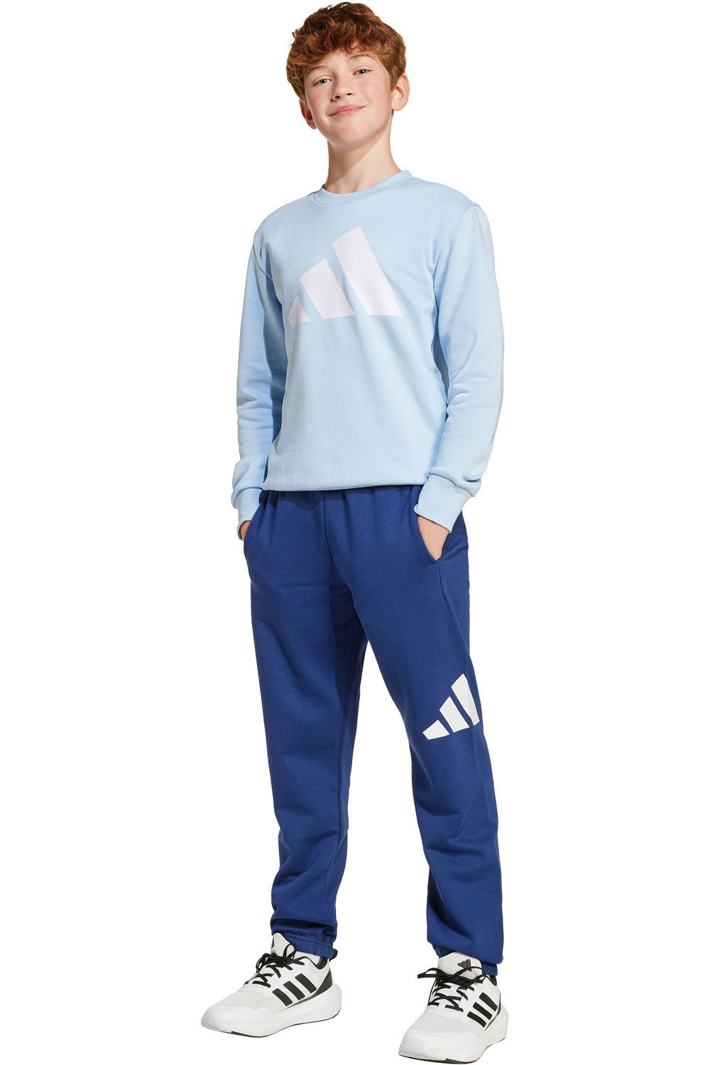 adidas chándal niño J BL FL JOG 240 vista frontal