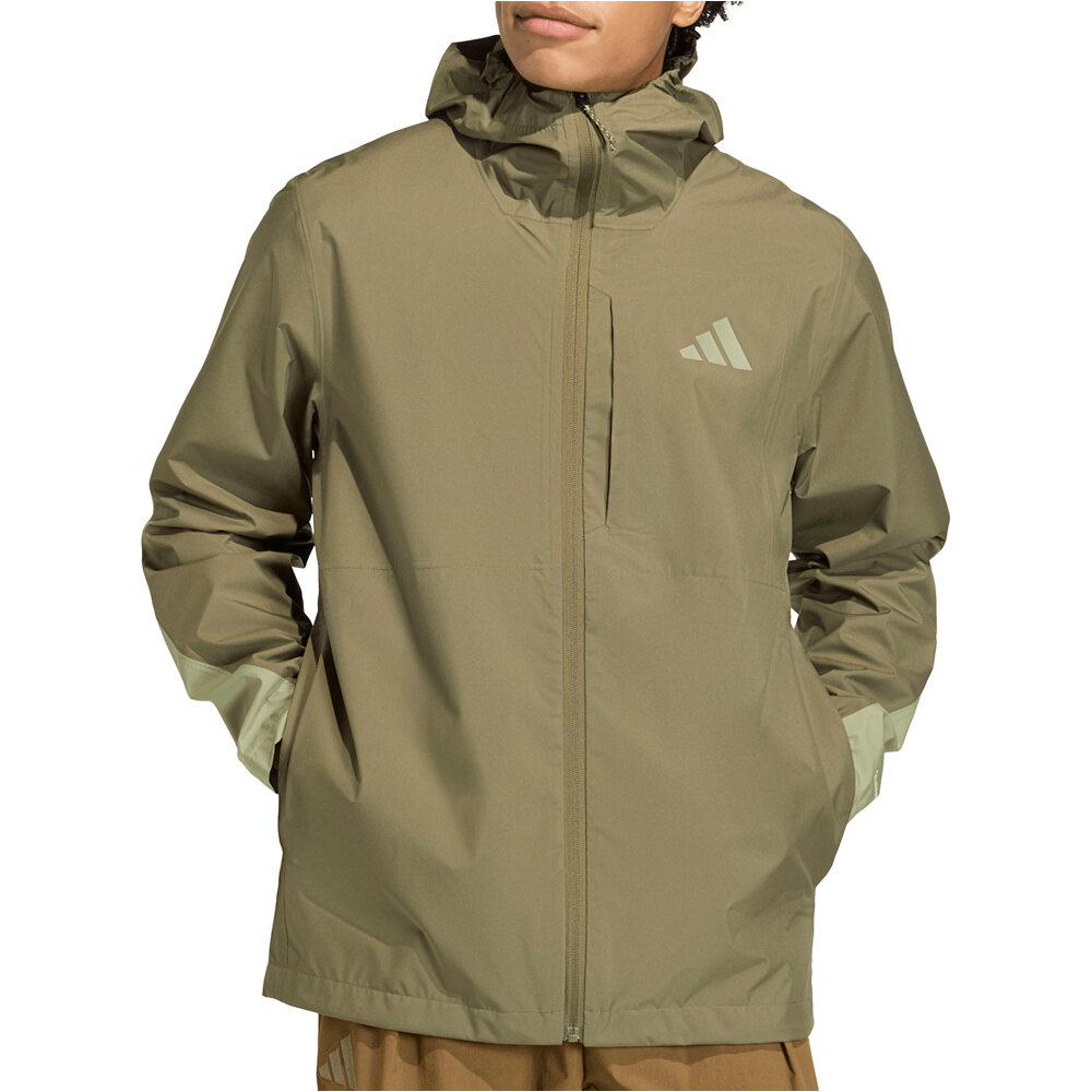 adidas chaqueta impermeable hombre MT 2.5L RAIN J vista frontal