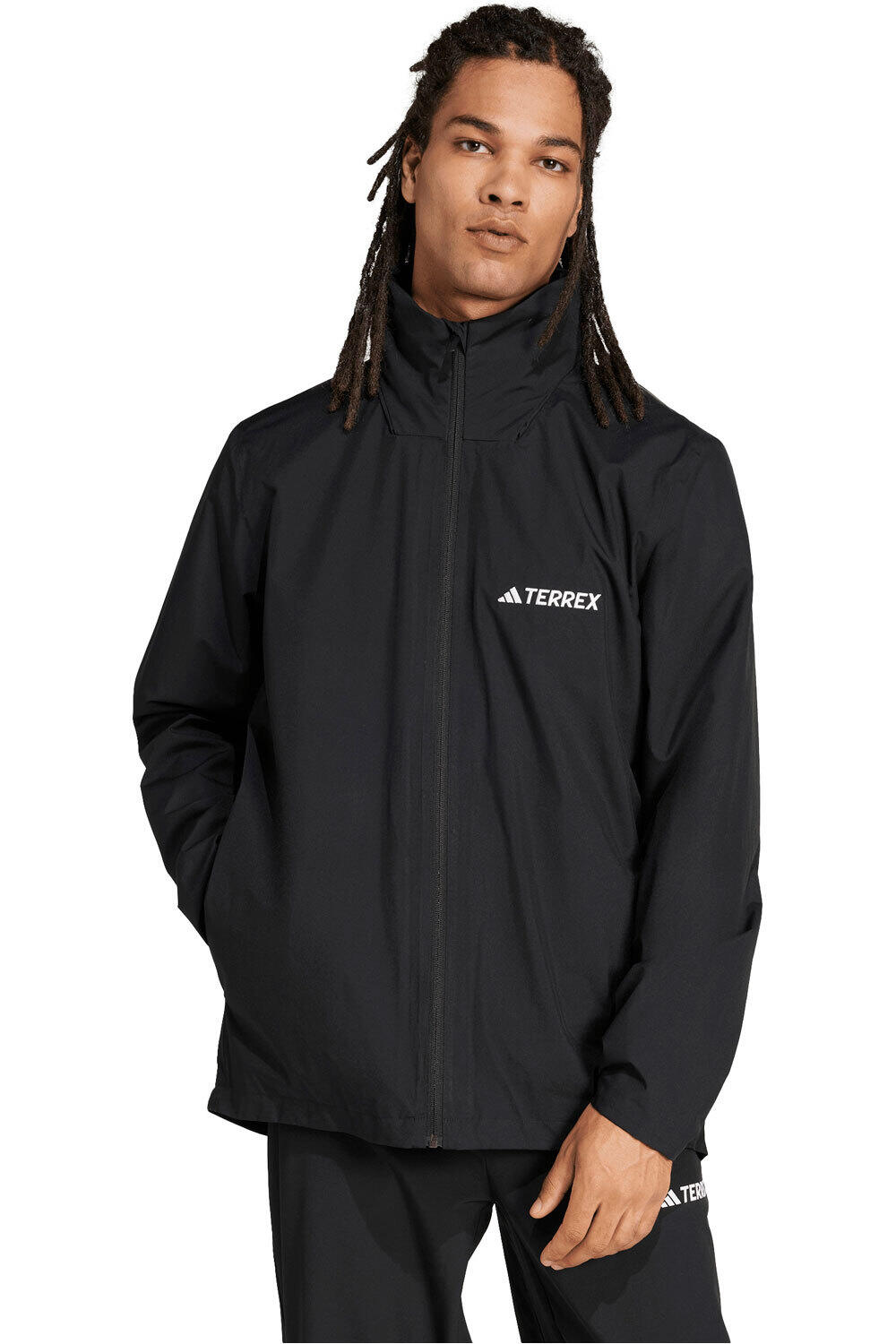 adidas chaqueta impermeable hombre MT ESS 2L R JKT vista frontal