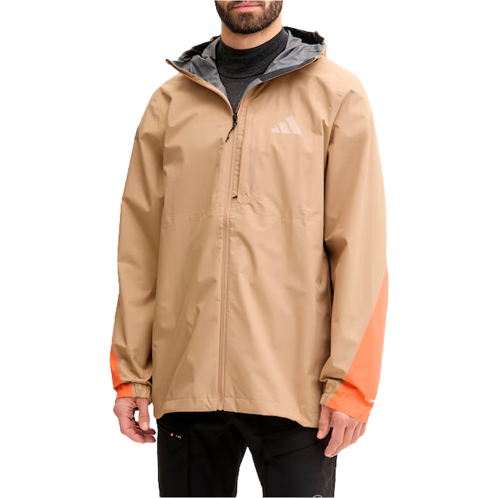 adidas chaqueta impermeable hombre TERREX MULTI 2.5 LAYER CLIMAPROOF vista frontal