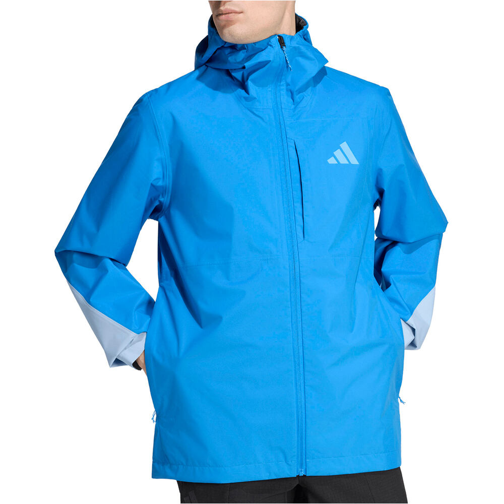 adidas chaqueta impermeable hombre TERREX MULTI 2.5 LAYER CLIMAPROOF vista frontal