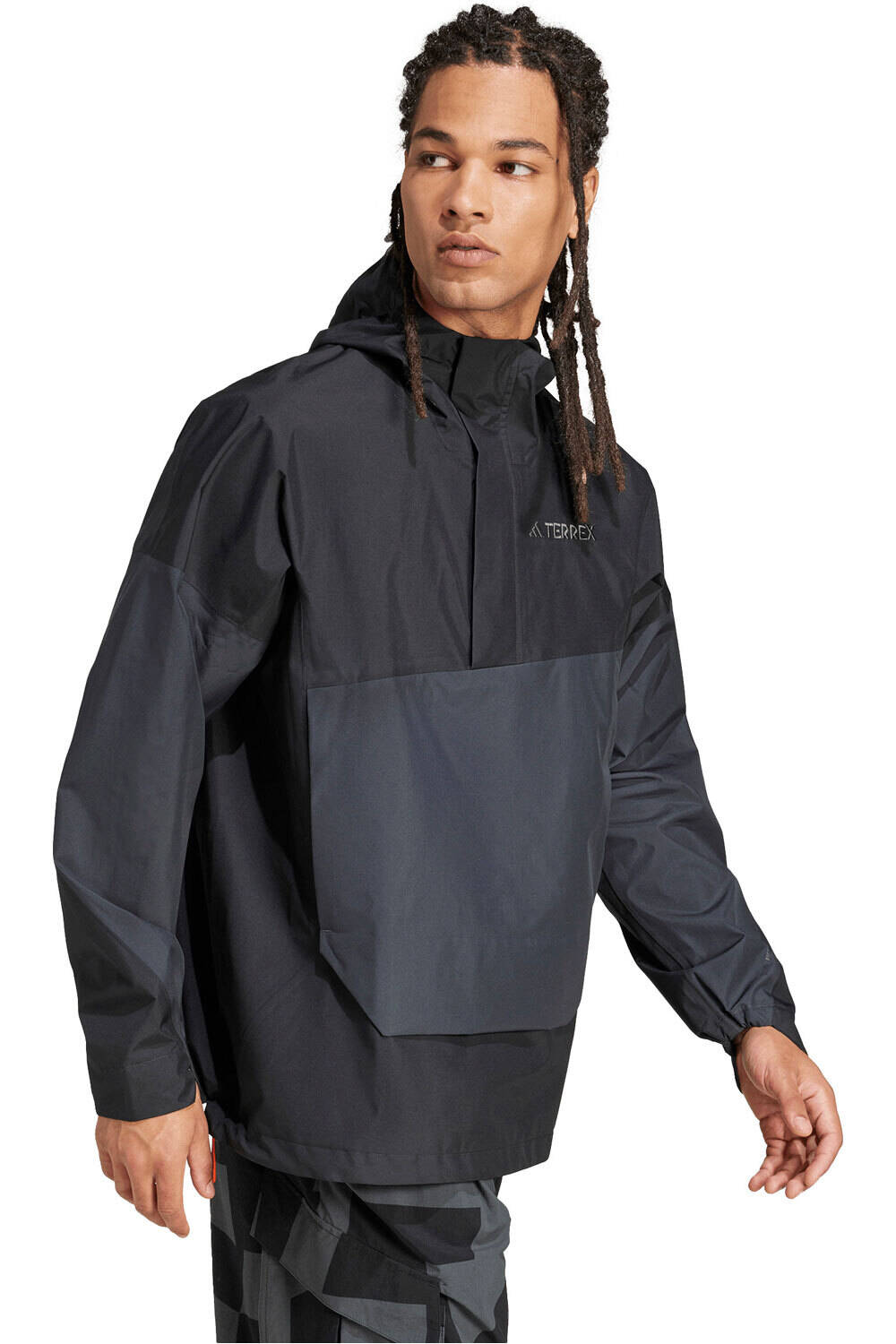 adidas chaqueta impermeable hombre TERREX XPLORIC 2.5 LAYER CLIMAPROOF vista detalle