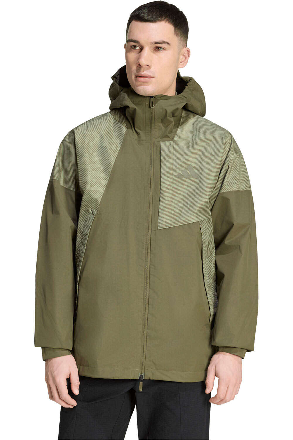 adidas chaqueta impermeable hombre XPR HYB PK J vista frontal