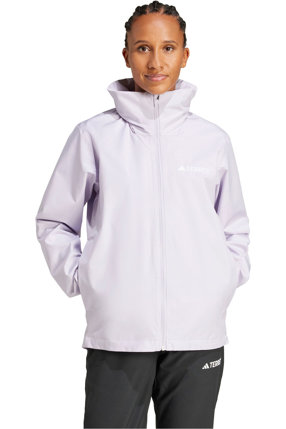 adidas chaqueta impermeable mujer impermeable Multi Essentials 2L vista frontal