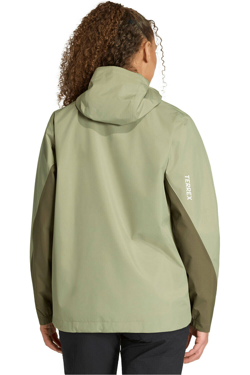 adidas chaqueta impermeable mujer TERREX MULTI 2 LAYER CLIMAPROOF vista trasera