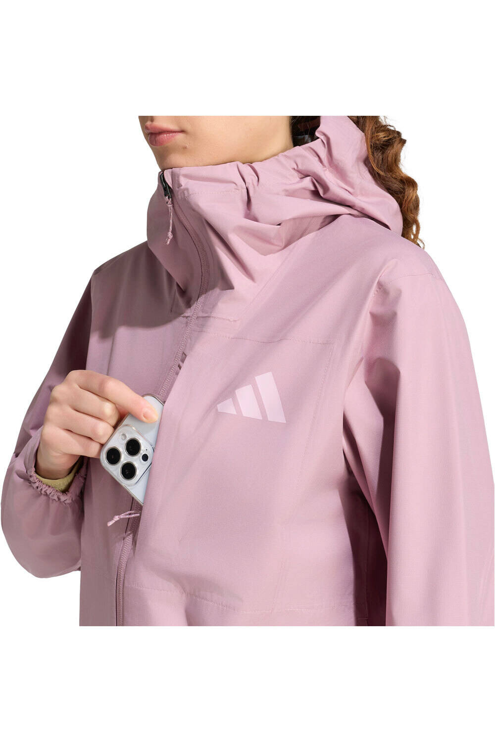 adidas chaqueta impermeable mujer TERREX MULTI 2.5 LAYER CLIMAPROOF vista detalle