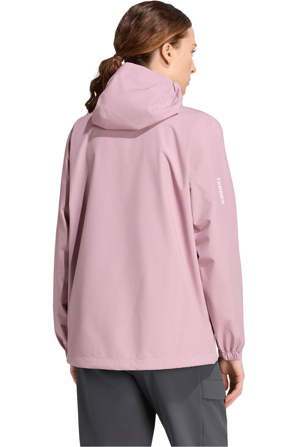 adidas chaqueta impermeable mujer TERREX MULTI 2.5 LAYER CLIMAPROOF vista trasera