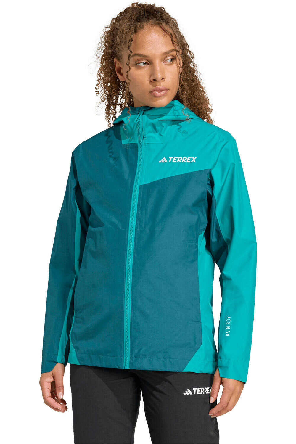 adidas chaqueta impermeable mujer TERREX MULTI 2.5L RAIN.RDY vista frontal