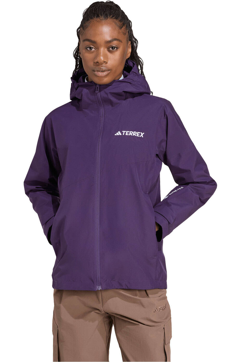 adidas chaqueta impermeable mujer TERREX XPERIOR 2L GORE-TEX vista frontal