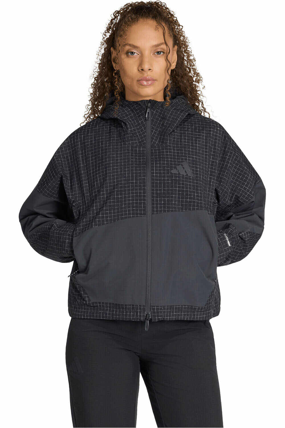 adidas chaqueta impermeable mujer TERREX XPLORIC 2 LAYER CLIMAPROOF vista frontal
