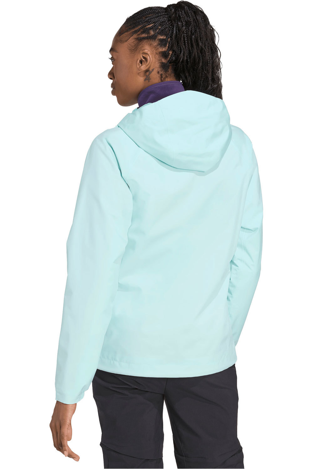 adidas chaqueta impermeable mujer W MT 2L RAIN JK vista trasera