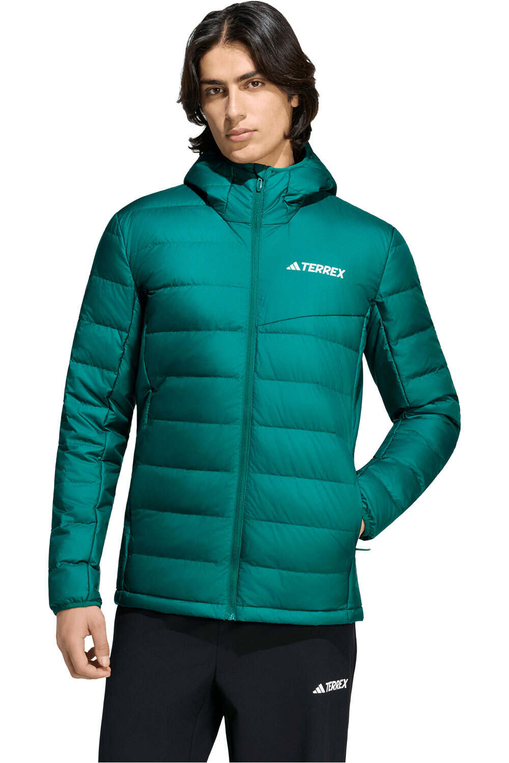 adidas chaqueta outdoor hombre MT DOWN HO J vista frontal
