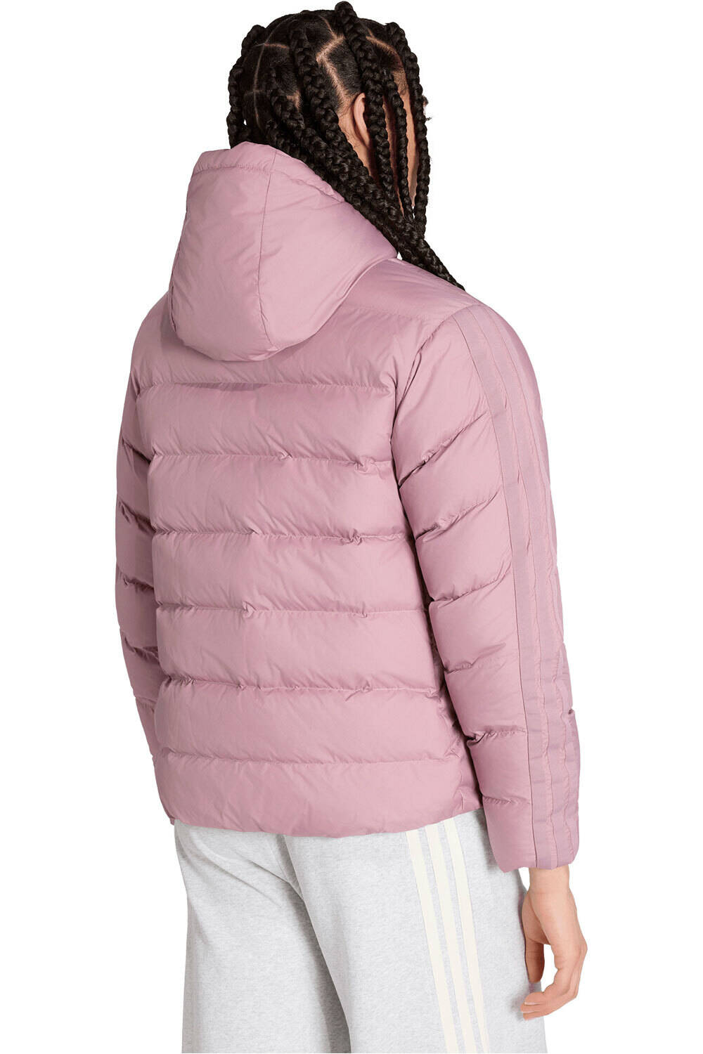 adidas chaqueta outdoor mujer Anorak capucha Essential CLIMAWARM 3S vista trasera